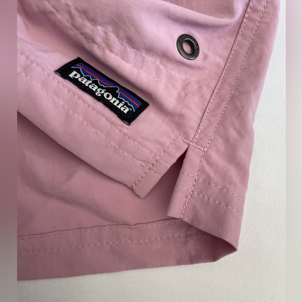 $55 Patagonia Costa Rica Baggies 3" Shorts Kids' Size XL / 14 Milkweed Mauve - Picture 10 of 10